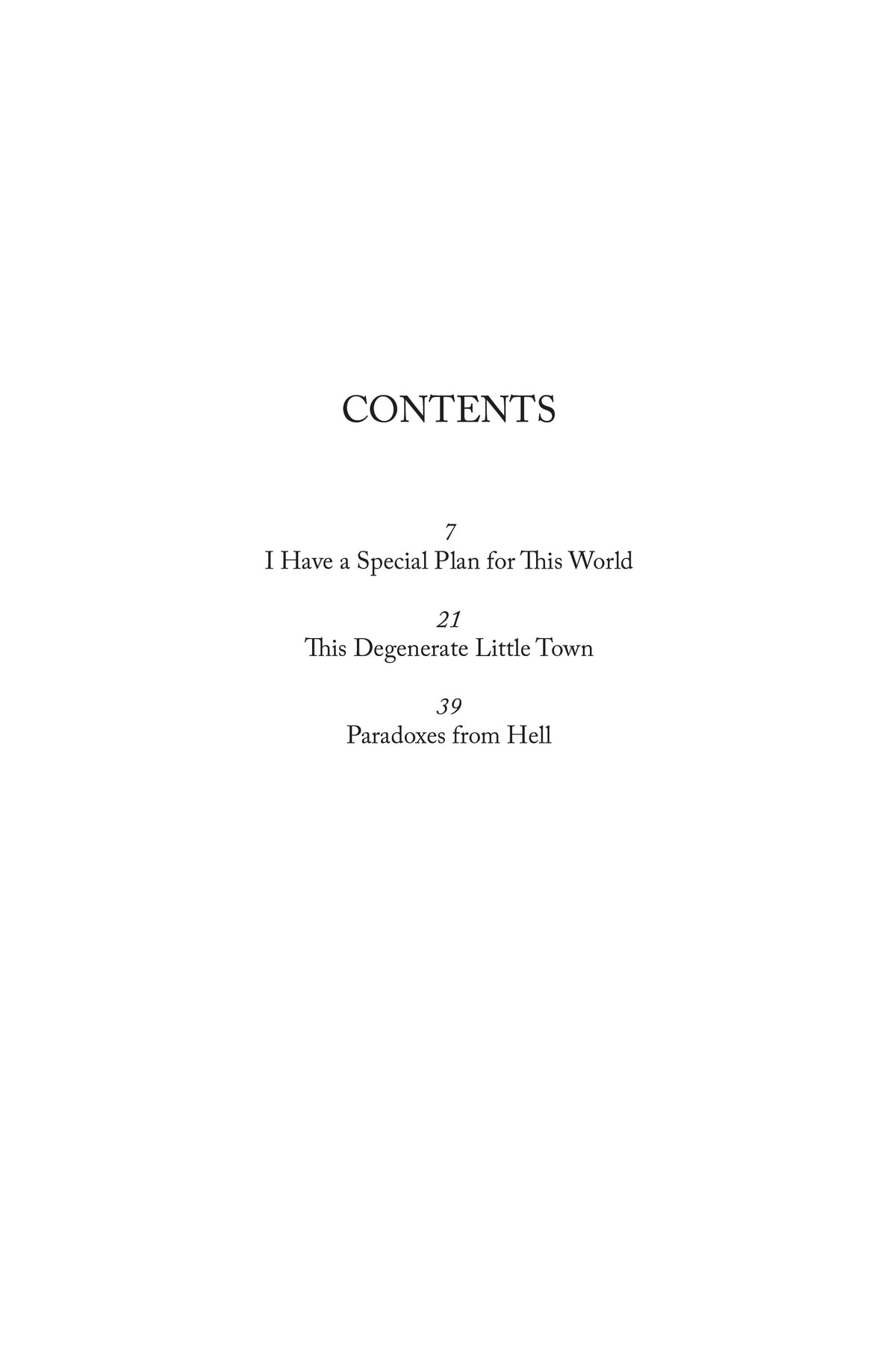 Paradoxes from Hell by Thomas Ligotti