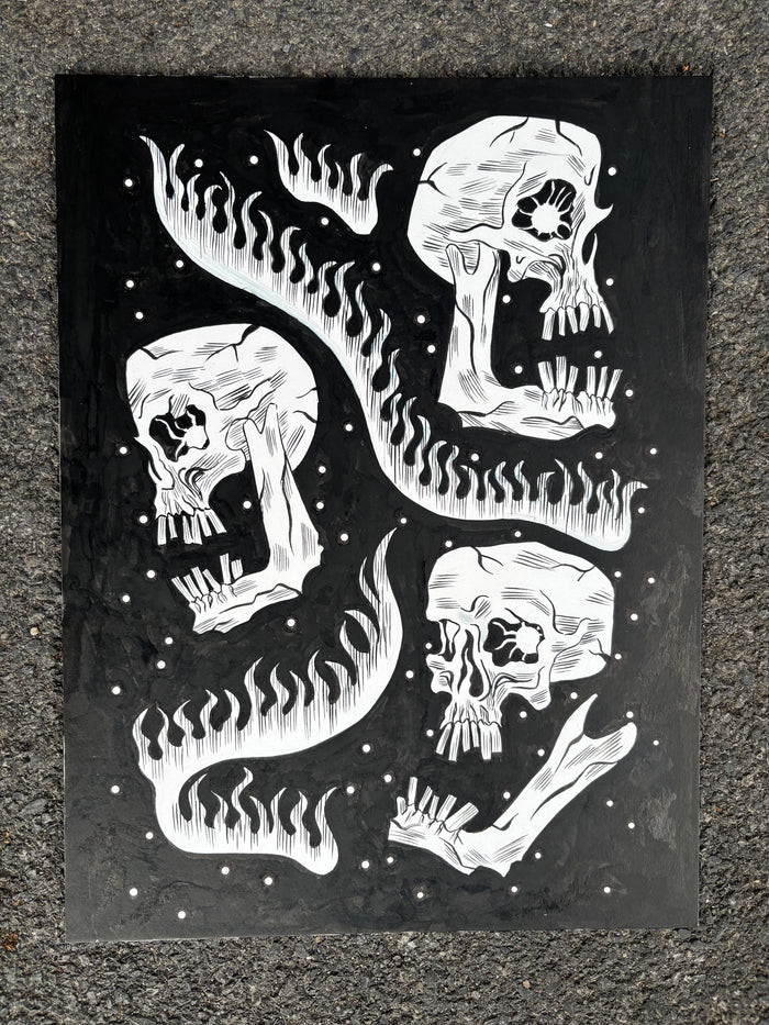"Paradoxes from Hell" original art by Jonathan Dennison