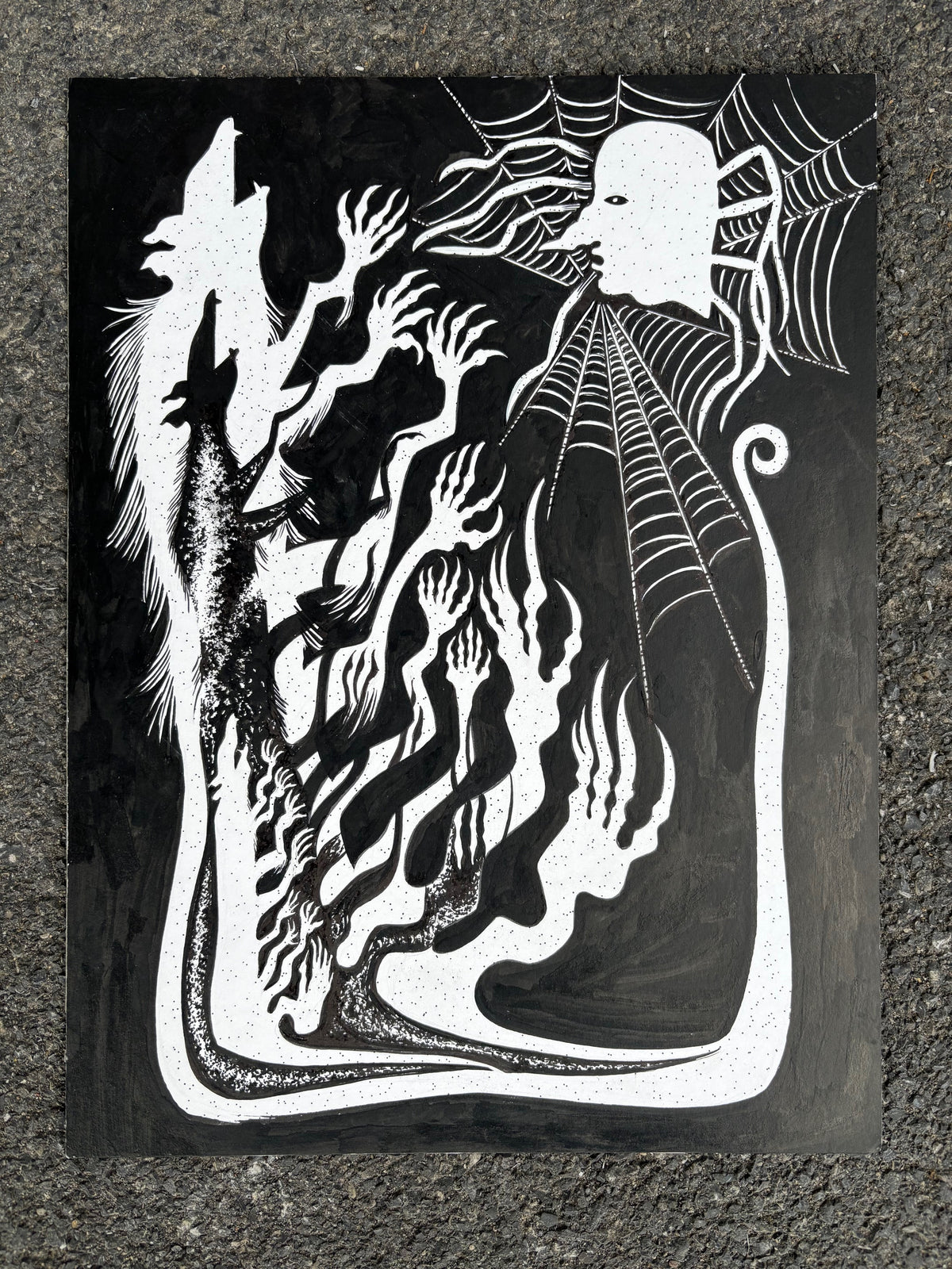 "My Case for Retributive Action" original art by Jonathan Dennison