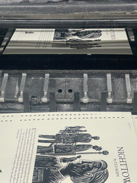 "NIGHTTOWN" Broadside Letterpress Print