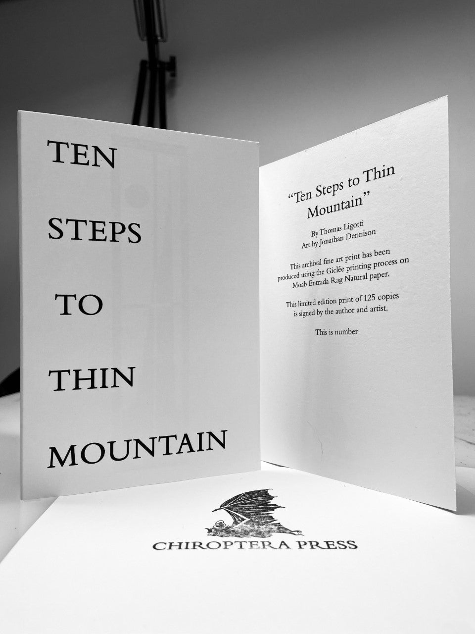 Thomas Ligotti, Ten Steps to Thin Mountain - Limited Broadside Art Print